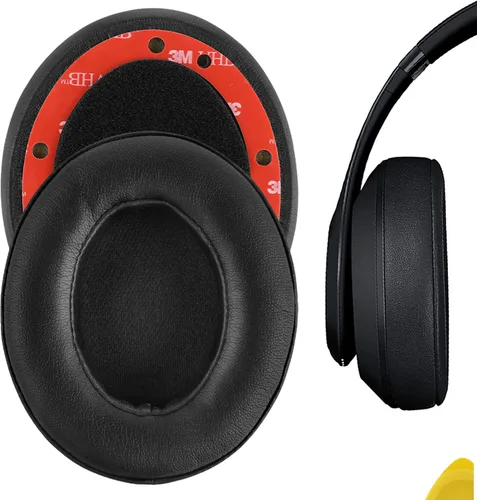 Vista 10 de Geekria QuickFit - Almohadillas de repuesto para auriculares inalámbricos Beats Studio 3, piezas de reparación (azul)