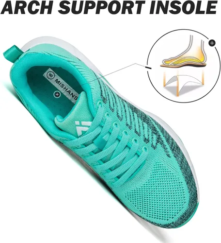 Vista 3 de Mishansha Womens Breathable Sneaker Air Cushion Running Shoes Fashion Sport Gym Jogging Tennis Shoes US 55-105