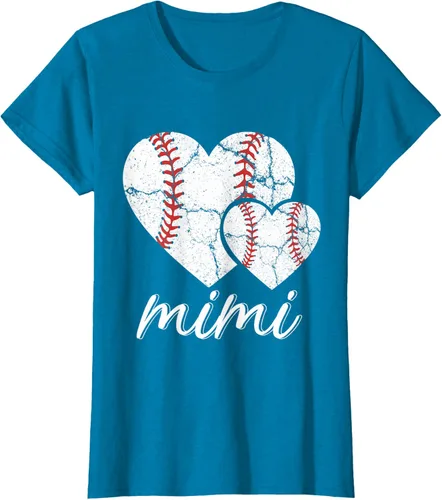 Vista 92 de Camiseta de béisbol Mimi para el Día de la Madre, Negro, S