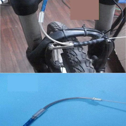 Vista 6 de 2 unids bicicleta bicicleta V tubo de freno V-freno fideos lineal tire cable guía manguera 90 grados bicicleta freno piezas