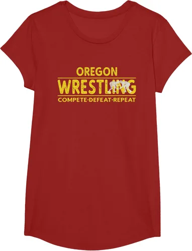 Vista 53 de Oregon Wrestling - Camiseta para competir, derrota, repetir
