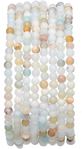 Vista 46 de BEADIA Cuentas redondas de jade africano natural de piedra suelta semipreciosas para hacer joyas 4MM 38cm/hebra