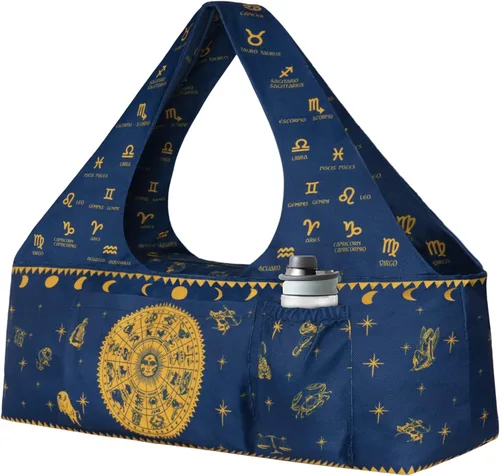 Vista 18 de Bolsa para esterilla de yoga – Bolsa de yoga grande con correa para esterilla de yoga, cremallera y bolsillos, bolsas de yoga y transportadores que