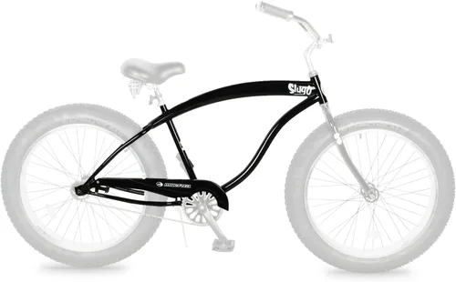 Vista 9 de MICARGI Marco de acero elástico Cruiser de 26 pulgadas y protector de cadena para posavasos de 1/3/7 velocidades/freno de disco multicolor