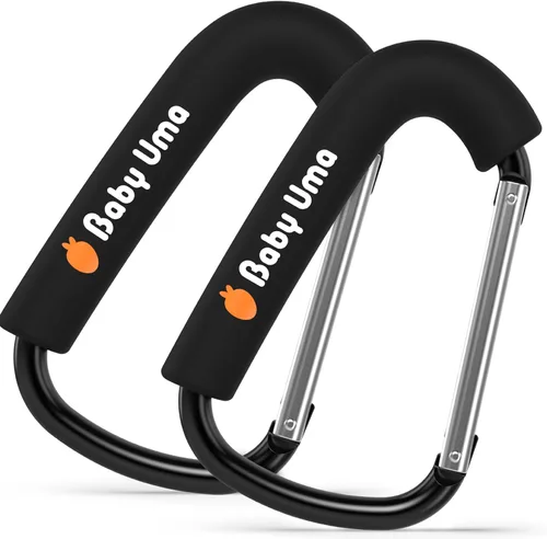 Vista 14 de Baby Uma Stroller Hooks for Bags - Non-Slip, One-Hand Use