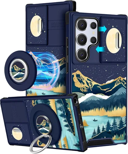 Vista 20 de Funermei Funda para teléfono Samsung Galaxy A15 5G - [2 en 1] Funda para teléfono de mujeres lindas chicas, diseño femenino de mariposa negra