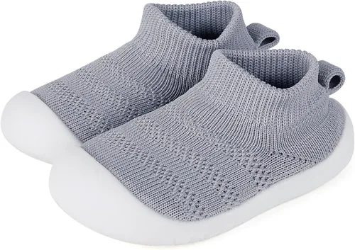 Vista 78 de Zapatos de bebé Pantuflas para niños pequeños, calcetines para niños y niñas, suela antideslizante