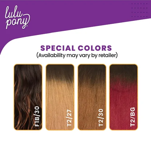 Vista 5 de Sensationnel Lulupony - Cordón para cola de caballo, color marrón medio 4 MEDBROWN