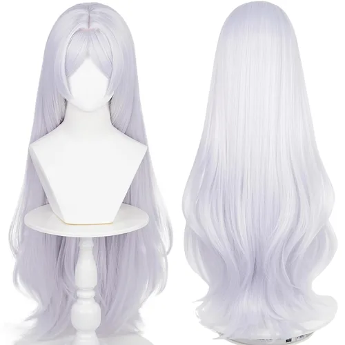 Vista 14 de SL Nezuko - Peluca de cosplay + cinta rosa para DS, peluca larga negra y naranja, pelucas de pelo de anime con gorra para fiesta de disfraces