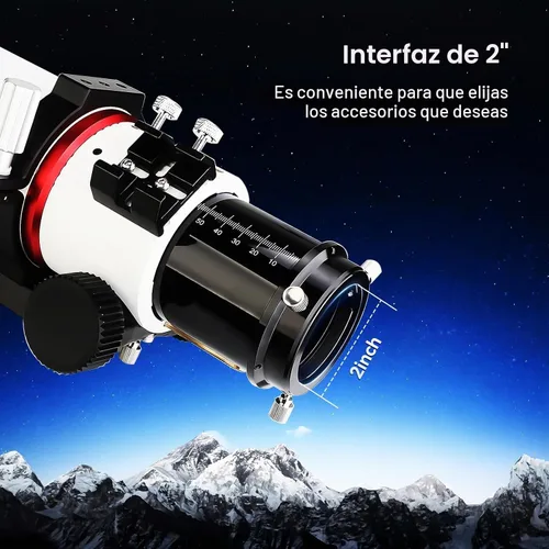 Vista 9 de SVBONY SV550 AP0 Telescope, 80mm ED F6 Triplet Apochromatic Refractor OTA