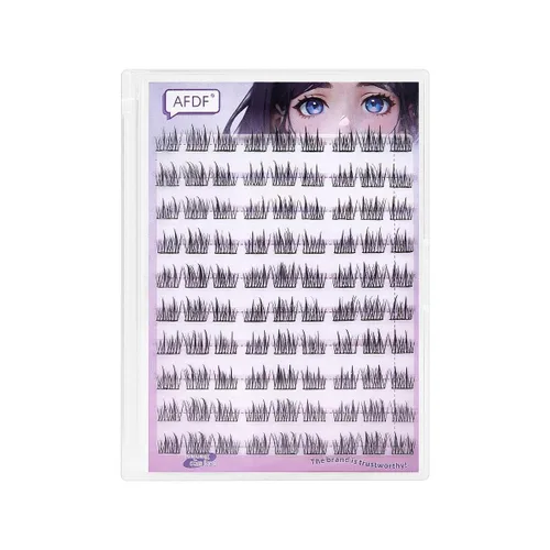 Vista 8 de Extensión de Pestañas DIY Efecto 3D Natural Individual 9/11/12mm Pestañas 80 Racimos Pestañas de Volumen Set Mixto, Extensión de Pestañas Caseras
