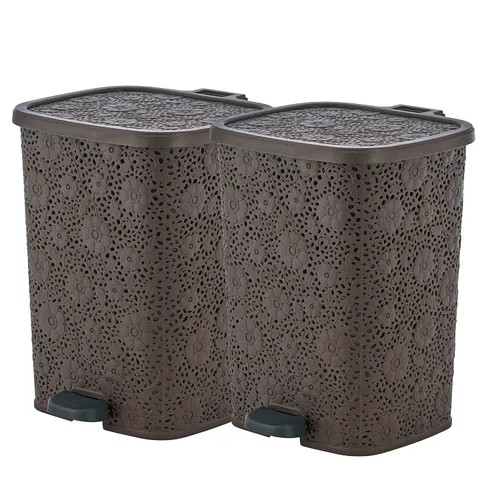 Vista 8 de Bote de basura Step On Beige 6 Litro