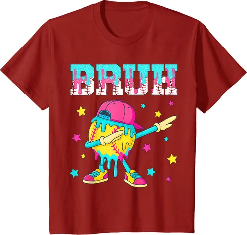 Vista 50 de Baseball Life Style 101 Apparel Youth Drip Baseball Boys Kid Camiseta