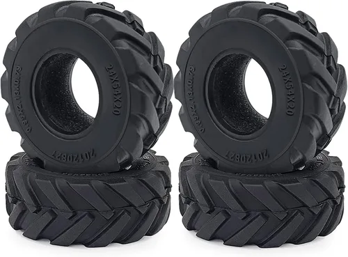 Vista 7 de MOHERO - 4 neumáticos de goma para terreno de barro suave de 1.0 pulgadas, neumáticos de rueda 1.0 para 1/24 Axial SCX24 Bronco Gladiator Deadbolt