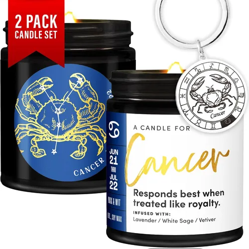 Vista 15 de WAX & WIT Regalos de Acuario para mujeres, vela de Acuario, regalo del zodiaco, regalos de astrología para mujeres, vela del zodiaco, regalo