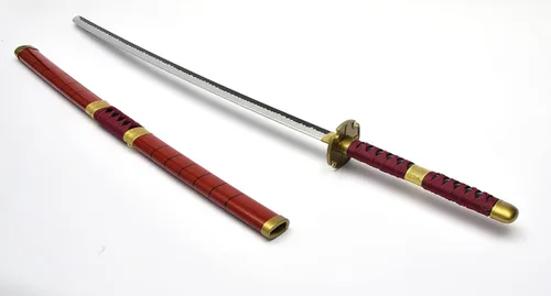 Vista 5 de Anime Sword 41 inch,Zorowado ichimonjiAnime Original Texture,for Role-Playing and Collection, with One Display Stand