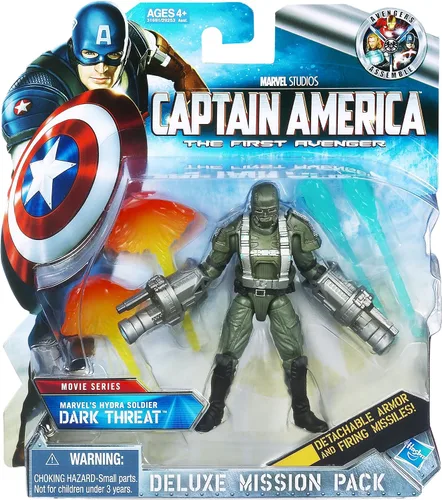 Vista 2 de Captain America The First Avenger Movie Series: Deluxe Misión Pack Marvel 's Hydra Soldado Dark amenaza