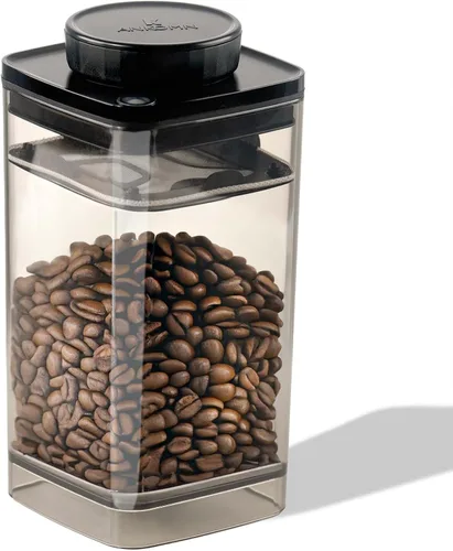 Vista 9 de Turn-N-Seal - Recipiente de café al vacío, no necesita bomba, 0.6 cuartos Recipiente hermético de almacenamiento de granos y granos con placa
