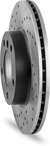 Vista 4 de Drilling GT Sport Brake Disc Rotors Compatible With OPEL ZAFIRA II A05 MINIVAN 2005 2006 2007 2008 2009 2010 2011 2012 2013 2014-1635GVR - Front