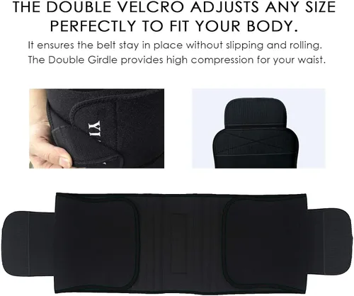 Vista 4 de YIANNA Waist Trainer for Women Sauna Waist Trimmer Belt Tummy Band Sports Girdles
