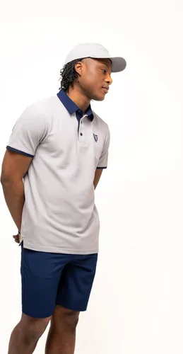 Vista 4 de Guinness Grey Performance Polo - Camisa de golf para hombre, mezcla de algodónpoliéster, tela transpirable, ropa deportiva