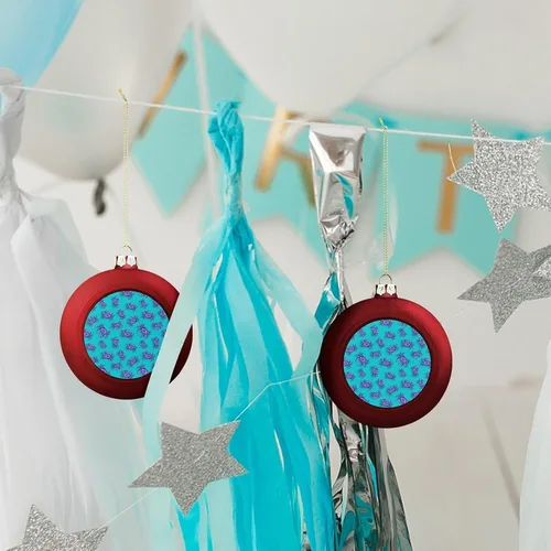 Vista 206 de Boobs Funny Shatterproof Matte Christmas Balls for Tree Wreath Home Decor 1PCS