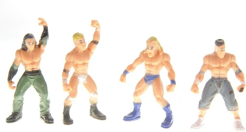 Vista 4 de Smack, anillo de escenario de lucha libre con 12 figuras mejoradas de 6 x 6 pulgadas