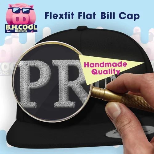 Vista 4 de Id Rather Be in San Francisco - Flexfit 6210 Structured Flat Bill Fitted Hat Embroidered Trendy Baseball Cap