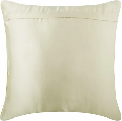 Vista 3 de The HomeCentric Funda de almohada color crema para sofá, funda de almohada moderna de 12 x 12 pulgadas, funda de almohada cuadrada de satén, funda
