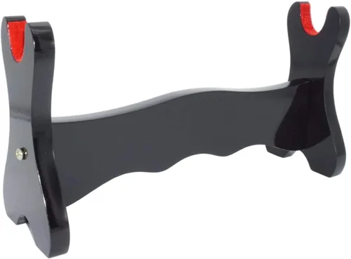 Vista 7 de CNLQ 1, 2, 3, 4 capas acolchadas para proteger la espada samurái japonesa, Katana Wakizashi Tanto soporte de soporte de exhibición para todas