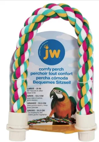 Vista 11 de Percha para pájaros de Booda, 21", Multicolor