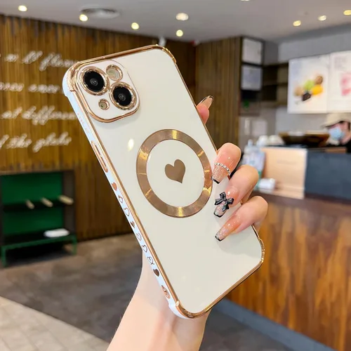 Vista 12 de Para iPhone 15 Funda de silicona a prueba de golpes lindo diseño suave de silicona cámara de protección de corazón encantador fundas para iPhone 15