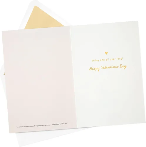 Vista 2 de Hallmark Tarjeta de San Valentín (adorno de corazón extraíble)