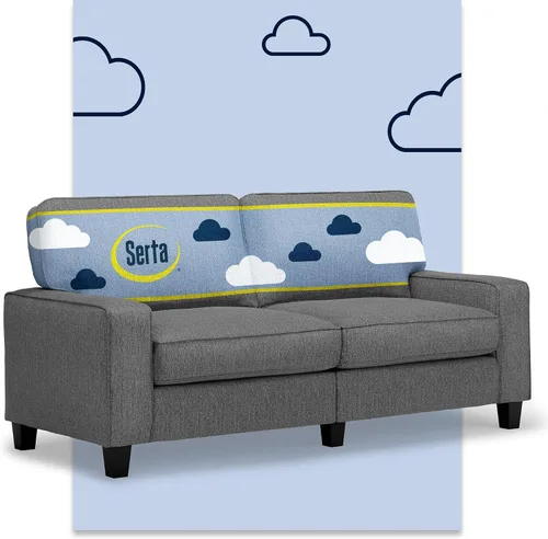 Vista 43 de Serta Palisades Sofás Tapizados para Sala, Sofá de Diseño Moderno, Tela, Beige