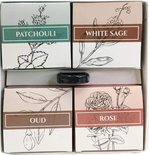 Vista 5 de Aakriti Masala - Conos de incienso naturales para meditación, aromaterapia y yoga, 80 piezas sensual, relajante, energizante, refrescante