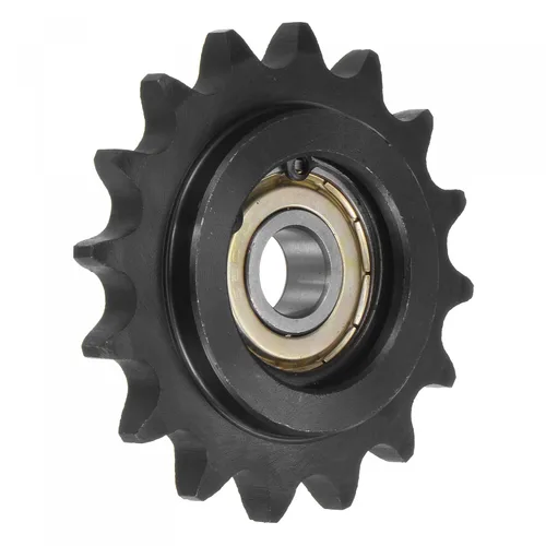 Vista 7 de uxcell Piñón tensor de cadena #40, diámetro de 0.472 in, tensor de 13 dientes de paso de 1/2 pulgadas, acero al carbono C45 acabado con óxido negro