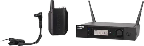 Vista 9 de Shure GLXD14R+/B98 Sistema de micrófono inalámbrico digital de doble banda para latón, viento de madera, percusión: duración de la batería de 12