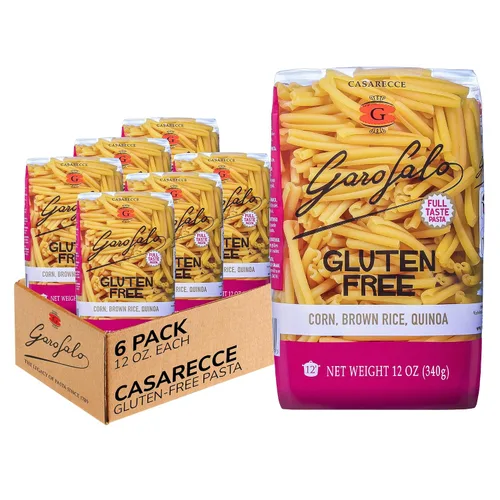 Vista 10 de Garofalo - Pasta Casarecce prémium sin gluten, hecha en Italia, maíz, arroz, mezcla de papa y quinua, dibujado en bronce, Al Dente (paquete de 2)