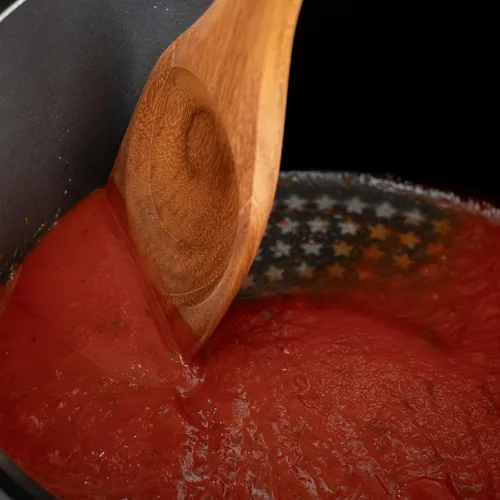 Vista 6 de FAAY Picador de madera a mano izquierda: picador de carne de teca de 13.5 pulgadas para cocinar a mano izquierda, herramienta de borde plano