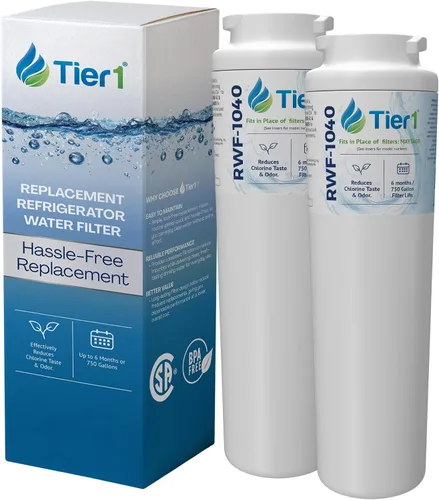 Vista 10 de Tier1 Filtro de agua para refrigerador RWF1040 UKF8001 Reemplazo para Whirlpool EDR4RXD1, Maytag 4396395, rwf0900a, fl-rf07, fmm-2 Hasta 6 meses