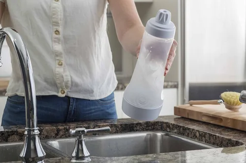 Vista 7 de Whiskware - Mezclador de masa de panqueques con batidor de alambre BlenderBall No Mess Dishwasher Safe Blenderball Mixes Ingredients As You