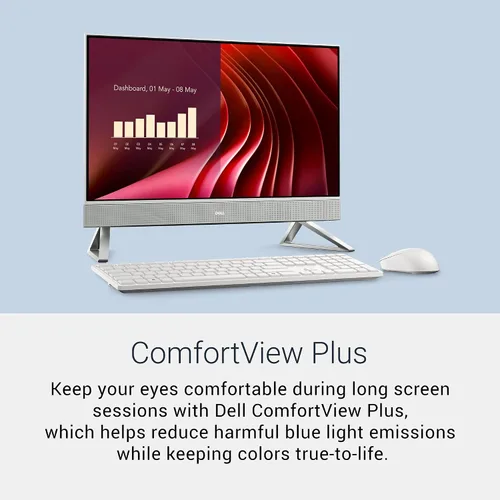 Vista 3 de Dell Escritorio todo en uno de 23.8", FHD, Intel Core 5 120U, Windows 11