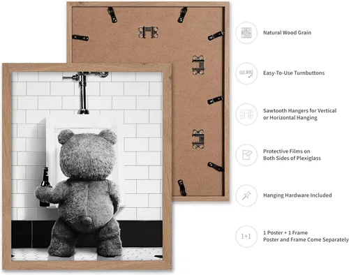 Vista 2 de Poster Master Impresión divertida de oso de peluche - Regalo humorístico para hombres, mujeres y fanáticos de las películas - Arte de pared