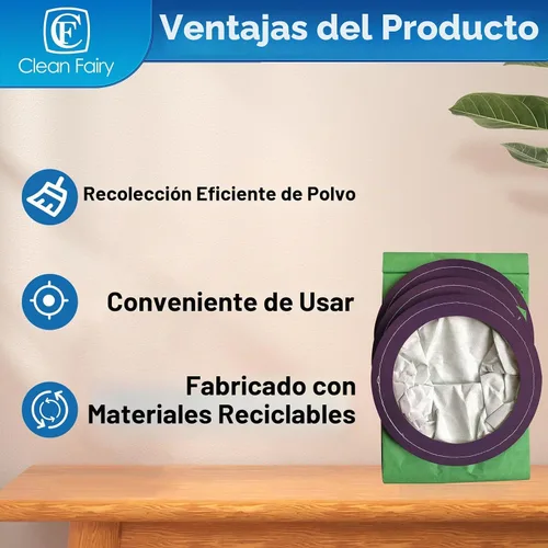 Vista 4 de 10PK 10QT Vac Bolsas para ProTeam CoachVac/MegaVac 100331