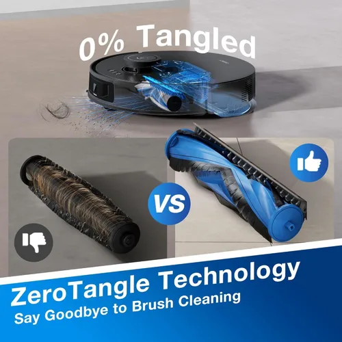 Vista 2 de ECOVACS DEEBOT N20 - Robot Aspirador y Trapeador, 8000Pa de Succión Fuerte, Cepillo Antienredos, 300 Minutos de Tiempo de Funcionamiento