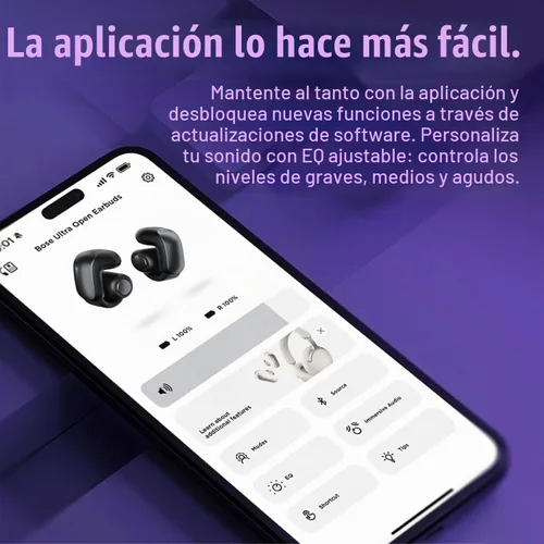 Vista 6 de Auriculares Bose Ultra Open Bluetooth, auriculares True Wireless con OpenAudio para conciencia, diseño de clip para comodidad, audio envolvente