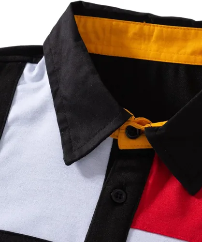 Vista 4 de Polos de golf de manga corta para hombre, de ajuste regular, estilo casual