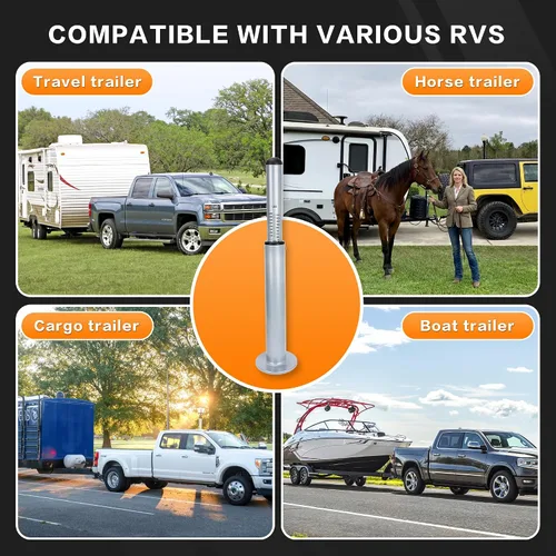 Vista 7 de Báscula de peso para lengua de remolque de RV, capacidad máxima de 1800 libras, báscula de peso de enganche resistente, báscula de distribución
