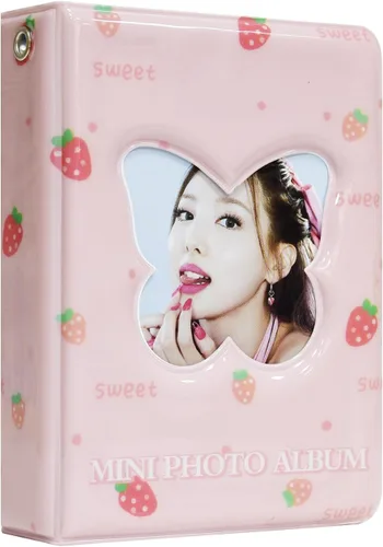 Vista 8 de Mini álbum de fotos de 3 pulgadas para cámara Fujifilm Instax, carpeta de tarjetas fotográficas Kpop, libro con soporte para tarjetas de visita, 40