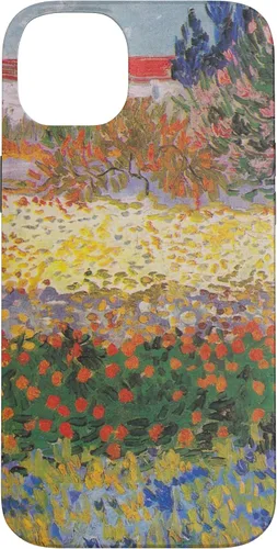 Vista 15 de iPhone 16 Vincent Van Gogh - Jardín floreciente con camino - caso de Arles